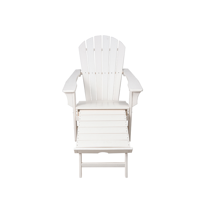 Poltrona Adirondack classica regolabile con ottomana