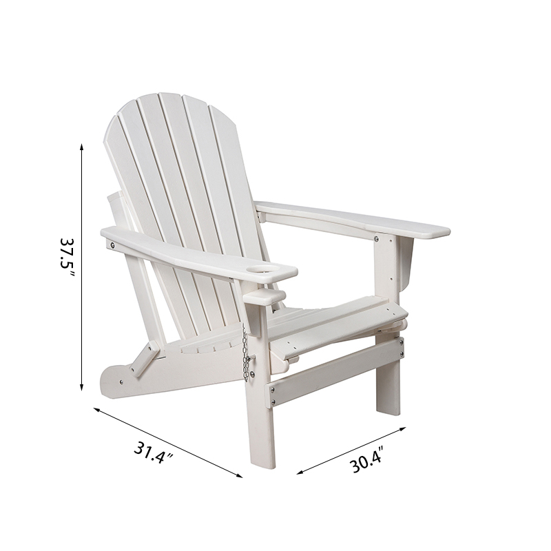 Sedia Adirondack regolabile con portabicchieri