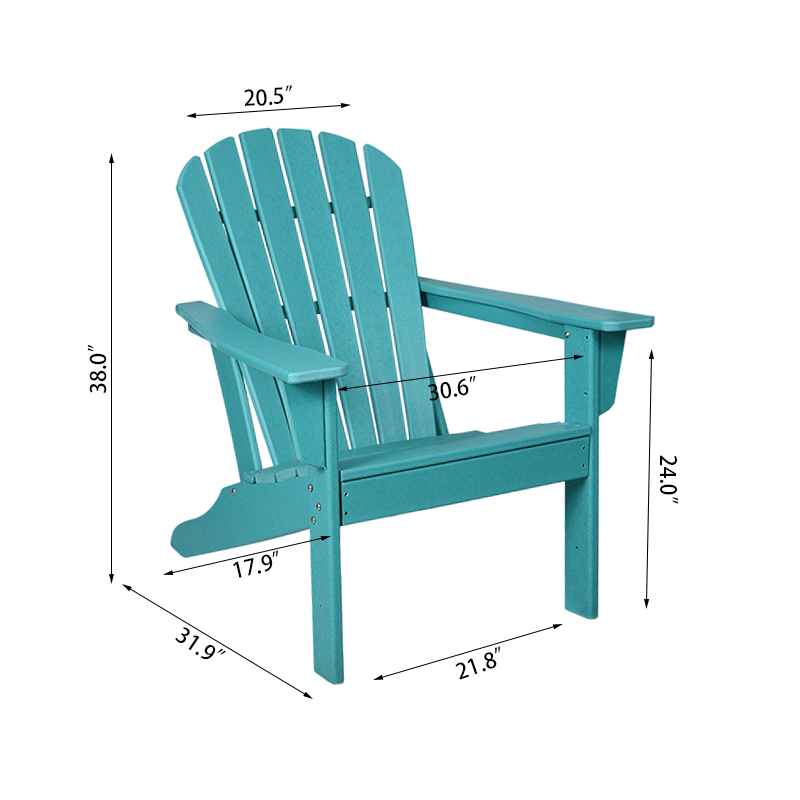 Sedia Adirondack con schienale alto