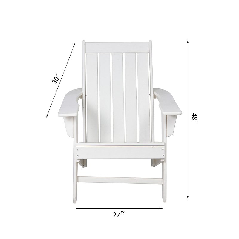 Sedia Adirondack da esterno con sedile oversize e braccioli larghi