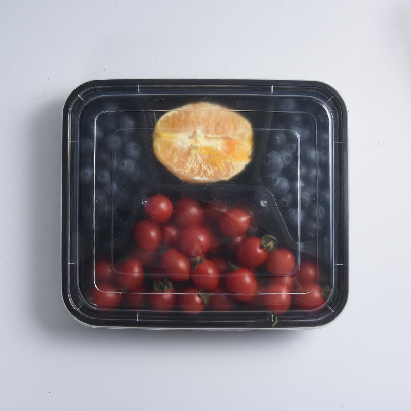 Lunch Box riutilizzabile in plastica a quattro scomparti